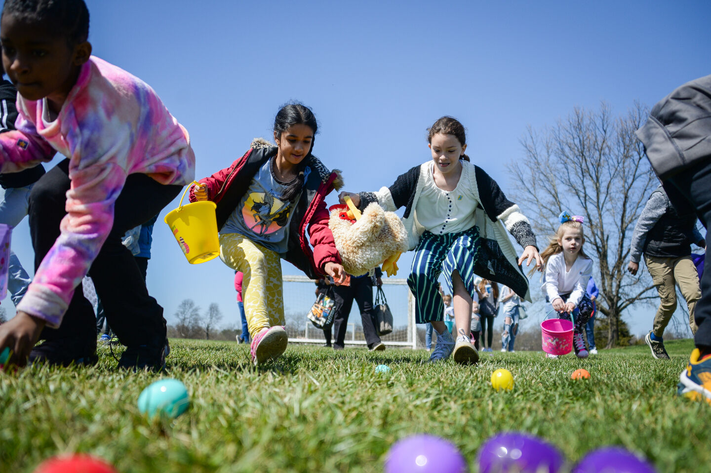 The hunt is on: 1,500 children participate in Easter Egg Hunt Sunday